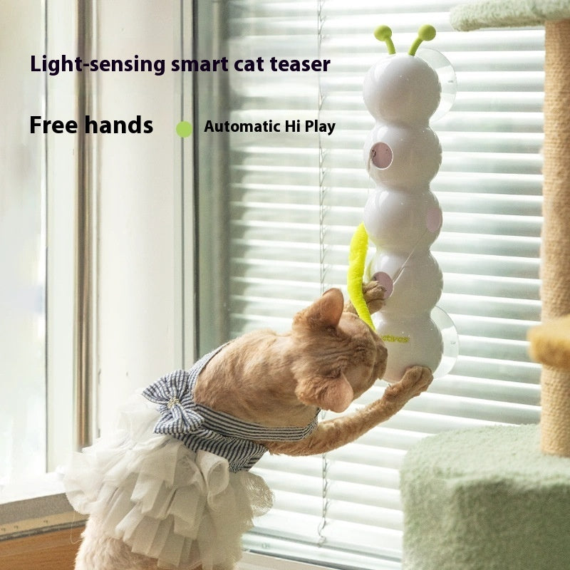 Interactive Cat Toy – Motion-Activated Smart Teaser with Rechargeable Tail