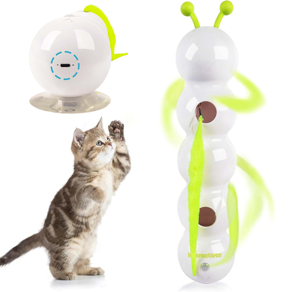 Interactive Cat Toy – Motion-Activated Smart Teaser with Rechargeable Tail