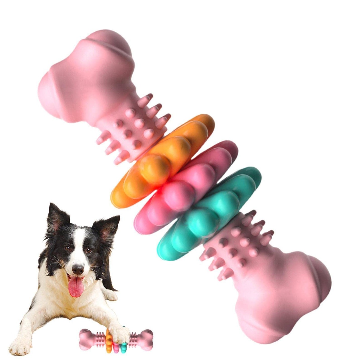 Durable Dog Bone Chew Toy – Teeth Cleaning & Bite-Resistant for Aggressive Chewers