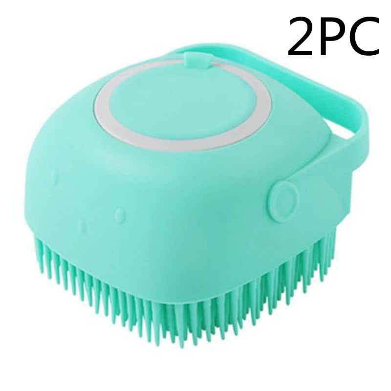 Silicone Pet Grooming Glove – Massage & Shampoo Brush for Dogs & Cats