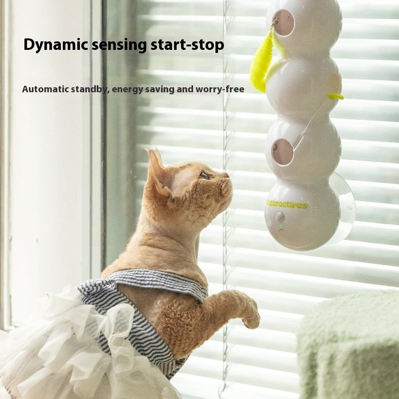 Interactive Cat Toy – Motion-Activated Smart Teaser with Rechargeable Tail