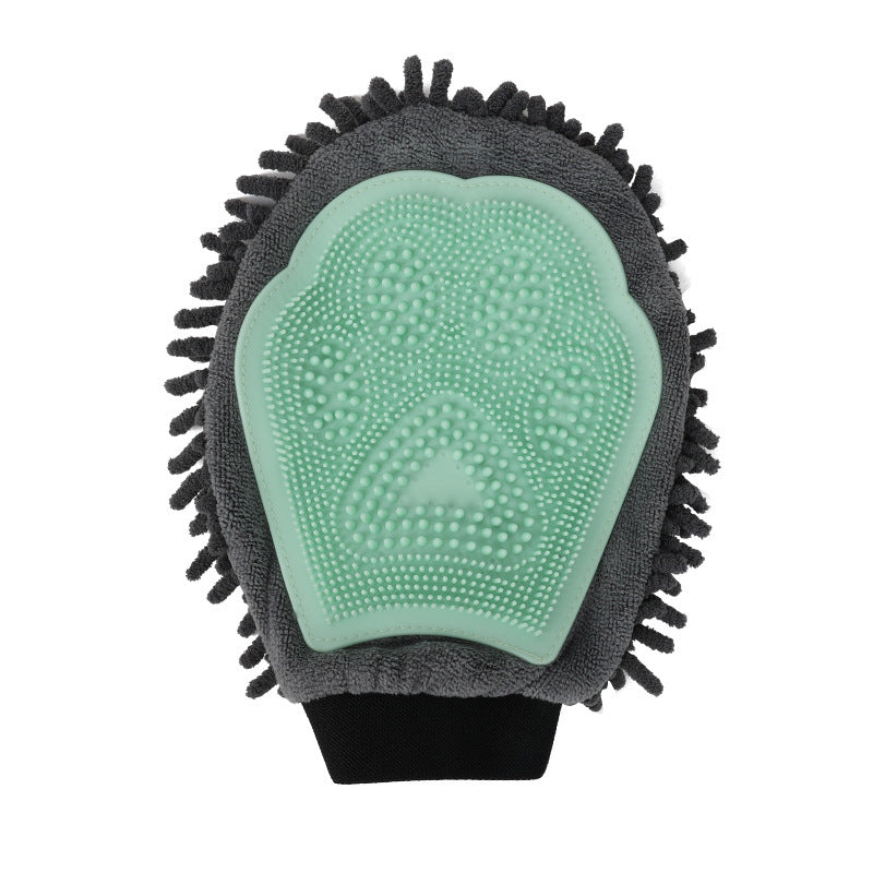 2-in-1 Pet Grooming Glove – Bathing Brush & Massage Tool for Dogs & Cats
