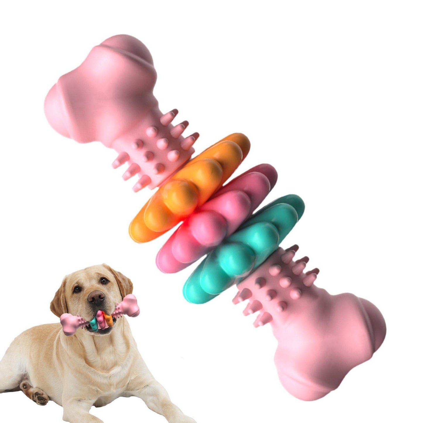 Durable Dog Bone Chew Toy – Teeth Cleaning & Bite-Resistant for Aggressive Chewers