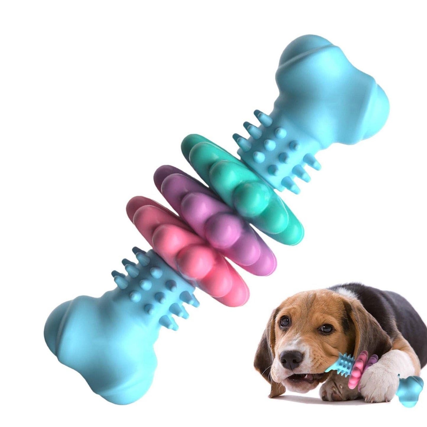 Durable Dog Bone Chew Toy – Teeth Cleaning & Bite-Resistant for Aggressive Chewers