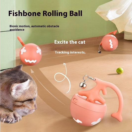 Smart Rolling Cat Toy Ball – USB Rechargeable Self-Play Motion Toy