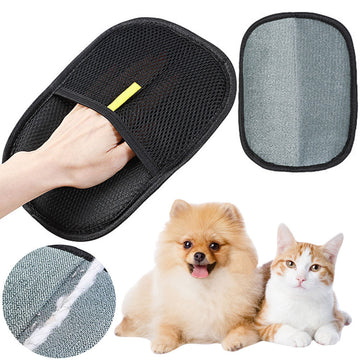 Deshedding Glove for Dogs & Cats – Pet Hair Remover Mitt for Long & Short Fur