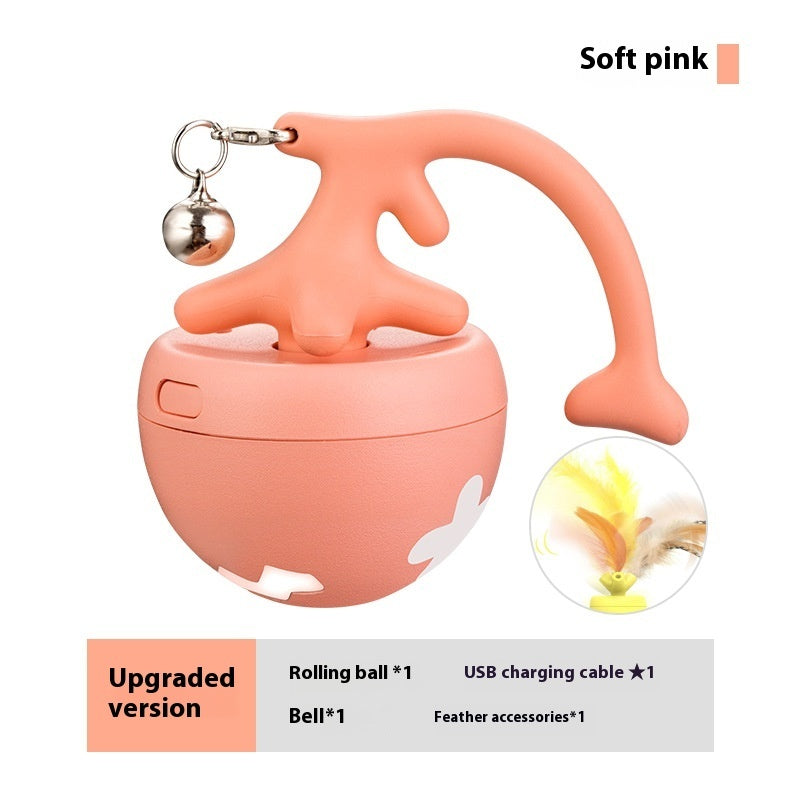 Smart Rolling Cat Toy Ball – USB Rechargeable Self-Play Motion Toy